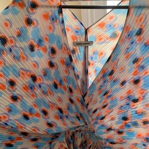 Henrik Vibskov Women's Blue and Orange Blouse